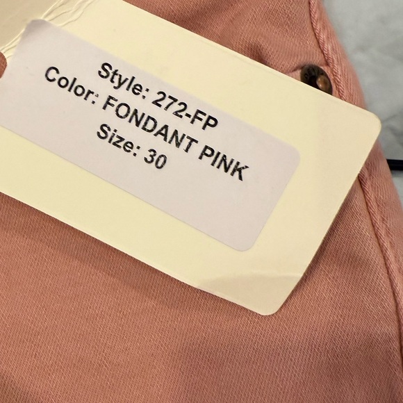 Letter to Juliette Wide Leg stretchy denim in Fondant Pink size 30 - Picture 10 of 11